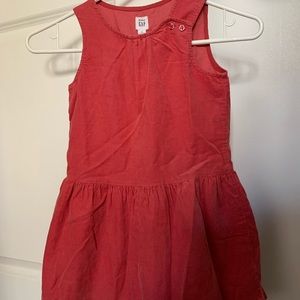 GAP 5T girls corduroy red dress